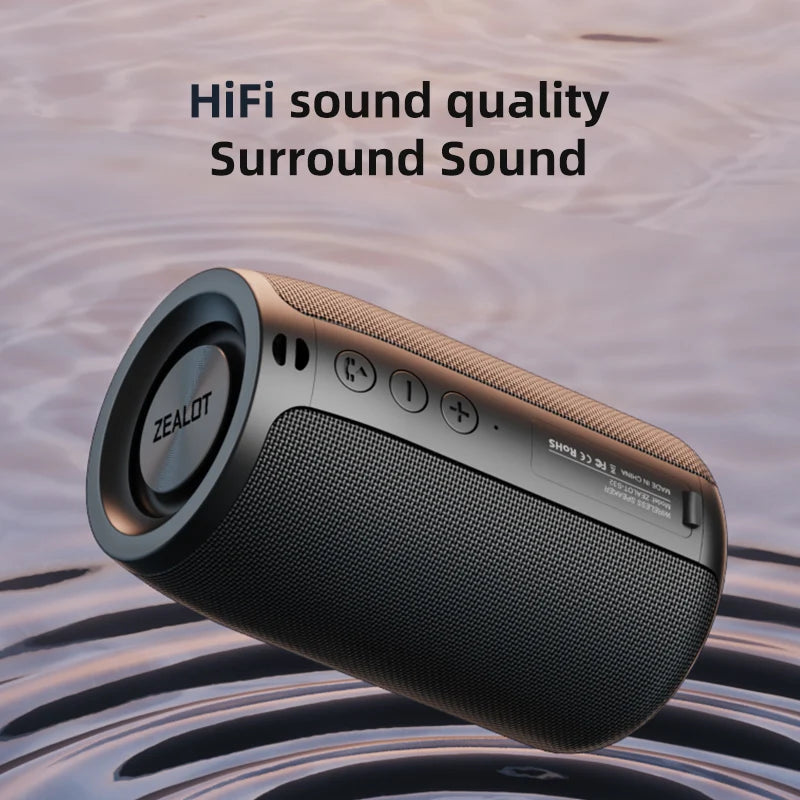 -S32 Wireless Bluetooth Speaker Mini Portable HIFI Subwoofer Speaker with Fm Radio Column Support TF, TWS, USB Flash Drive