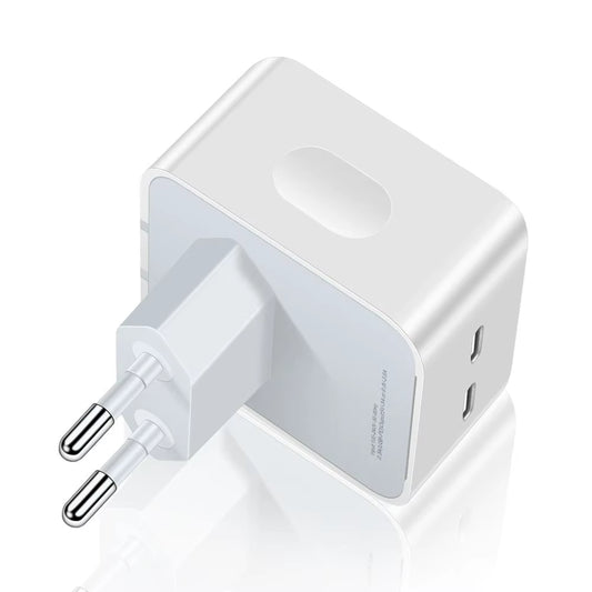 40W Dual USB C Port Fast Charger Foldable Type C EU UK US Plug Wall Charger Block for Iphone 14 Pro Max 12 13 Ipad Power Adapter