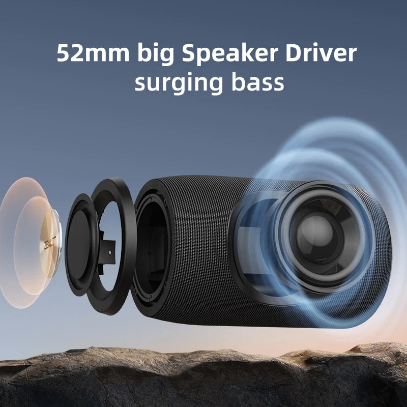 -S32 Wireless Bluetooth Speaker Mini Portable HIFI Subwoofer Speaker with Fm Radio Column Support TF, TWS, USB Flash Drive