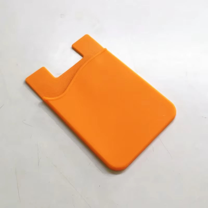 1PCS Silicone Business Credit Pocket Adhesive Fashion Women Men Cell Phone ID Card Cover Holder Slim Case Sticker Case Bags